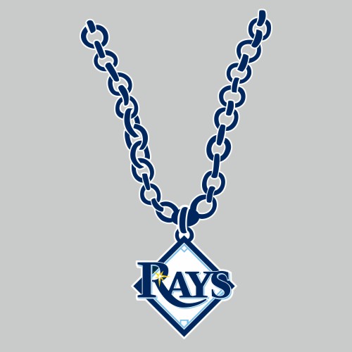 Tampa Bay Rays Necklace logo vinyl decal